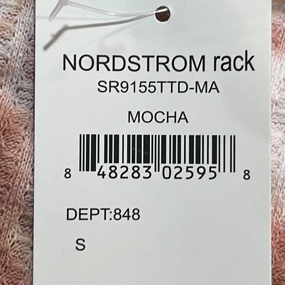 NWT Sweet‎ Romeo Tie Dye Thermal Thumbhole Shirt In Mocha - Picture 4 of 8